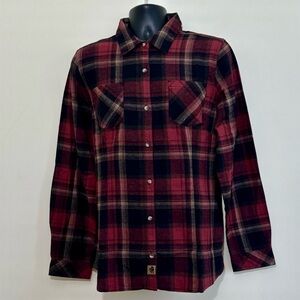 Legendary Whitetails Red and Black Plaid Shirt Sz xl